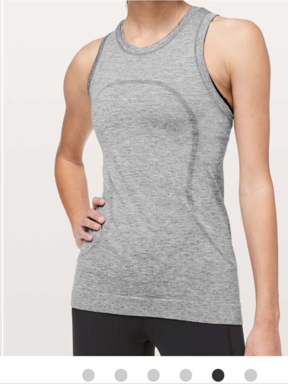Lululemon Swiftly Breeze tank In Slate/  white